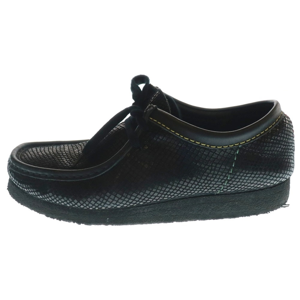 WACKO MARIA(ワコマリア) 23SS ×Clarks Originals SNAKE EMBOSSED LEATHER WALLABEE UK8/26.0cm ブラック