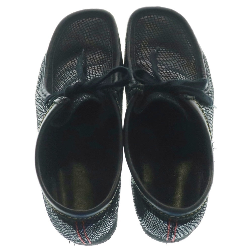 WACKO MARIA(ワコマリア) 23SS ×Clarks Originals SNAKE EMBOSSED LEATHER WALLABEE UK8/26.0cm ブラック