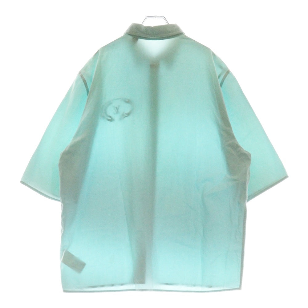 LOUIS VUITTON(ルイヴィトン) LOUIS VUITTON ルイヴィトン 23AW シグネチャーロゴプリントボタンフライ半袖シャツ RM232Q YH4 HPS53W ブルー