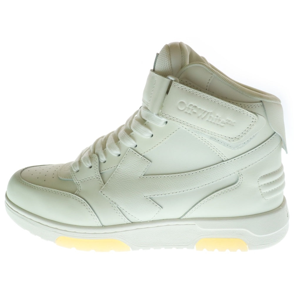 OFF-WHITE(オフホワイト) Out Of Office Leather HighTop Sneaker アウトオブオフィス レザーハイトップスニーカー ハイカット ホワイト 43 OMIA259C99LEA0010101