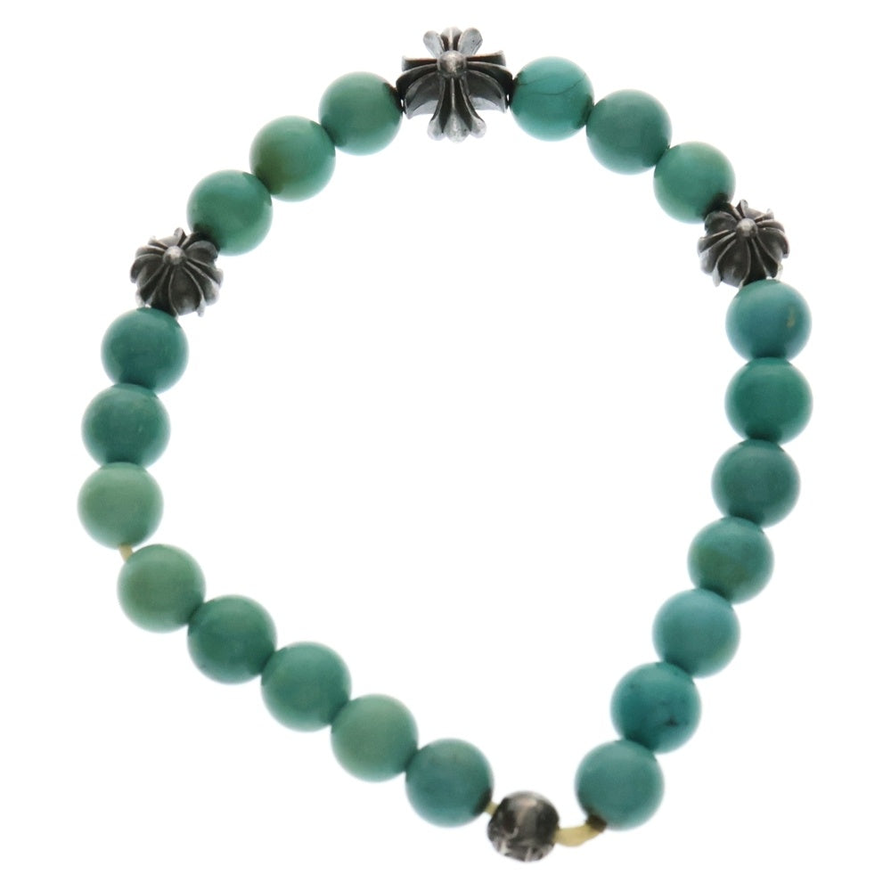 CHROME HEARTS(クロムハーツ) 8mm BEAD ビーズ ブレスレット シルバー/ターコイズ