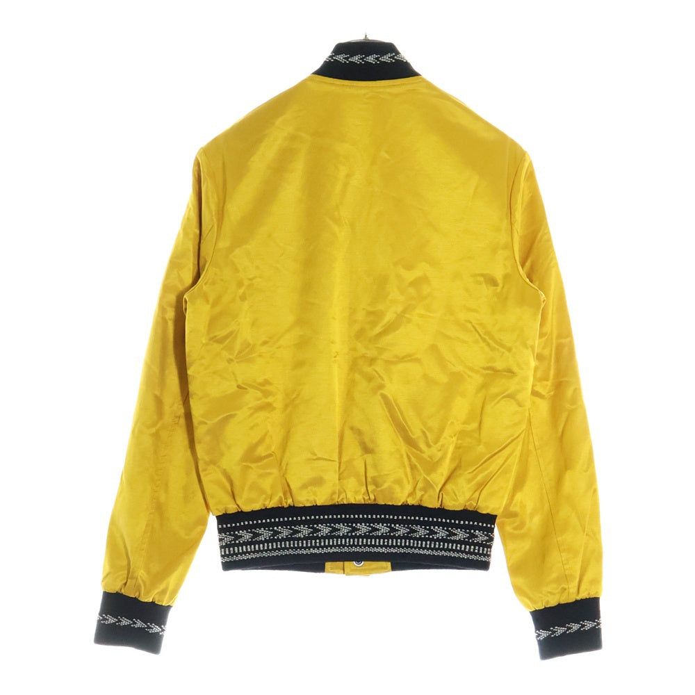 SAINT LAURENT PARIS(サンローランパリ) 18SS サテンヴァーシティージャケット イエロー 506549 Y170S