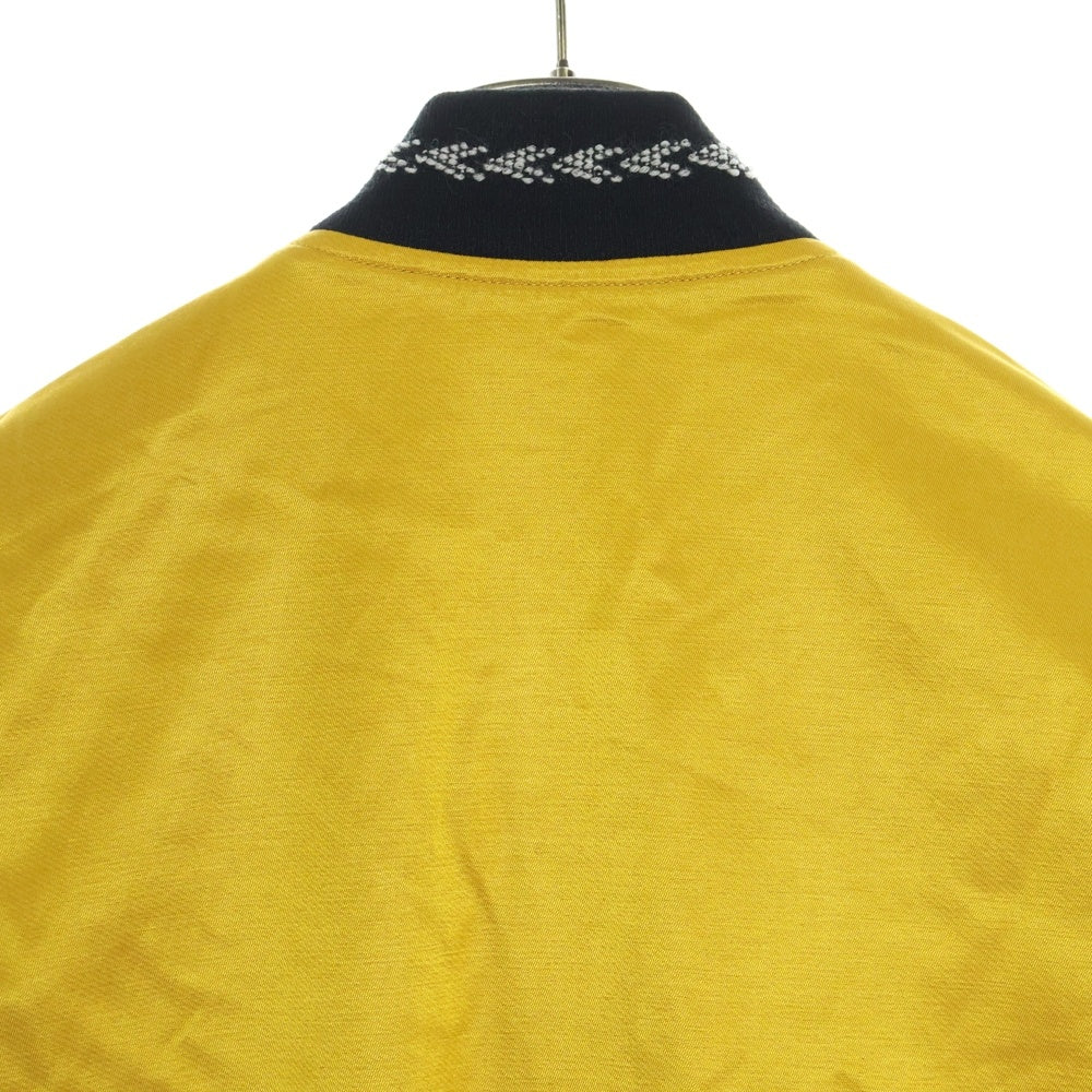 SAINT LAURENT PARIS(サンローランパリ) 18SS サテンヴァーシティージャケット イエロー 506549 Y170S