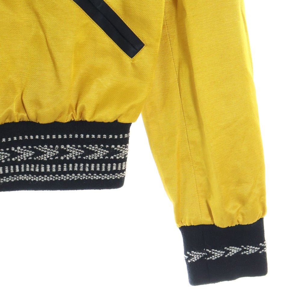 SAINT LAURENT PARIS(サンローランパリ) 18SS サテンヴァーシティージャケット イエロー 506549 Y170S