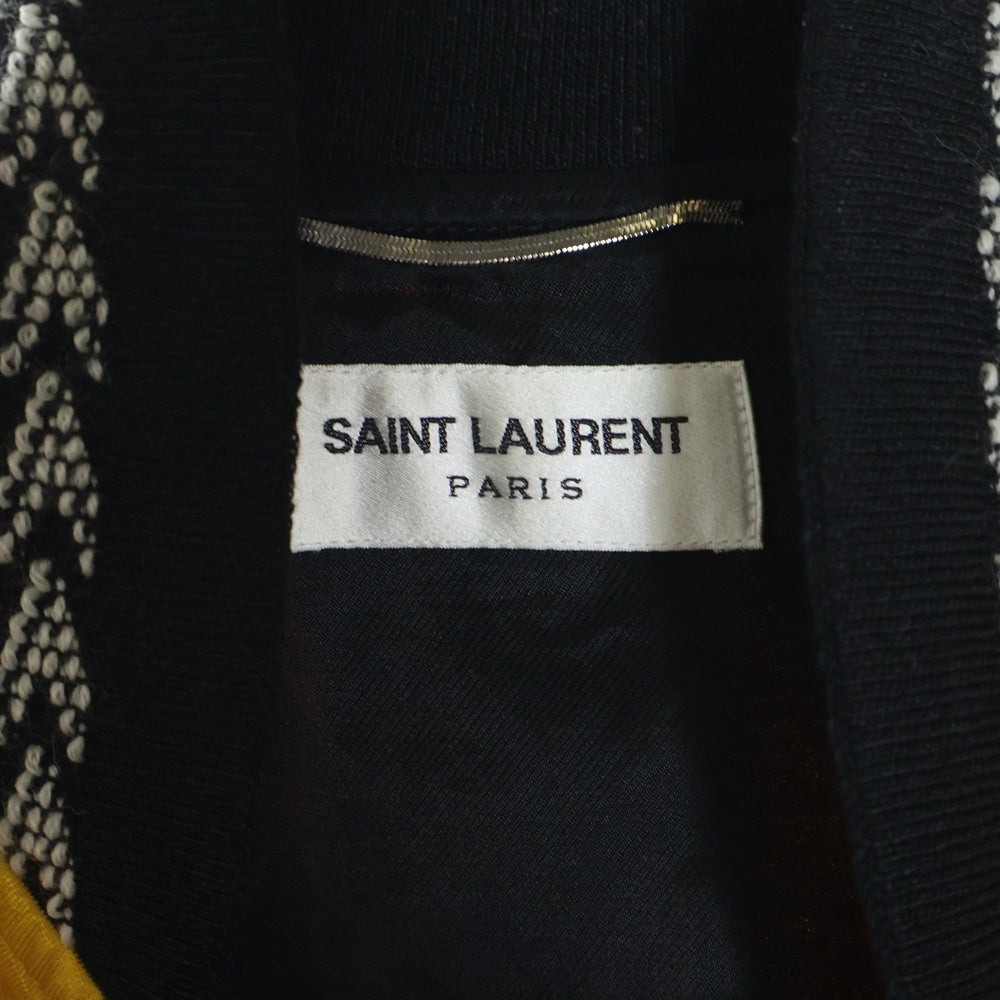 SAINT LAURENT PARIS(サンローランパリ) 18SS サテンヴァーシティージャケット イエロー 506549 Y170S