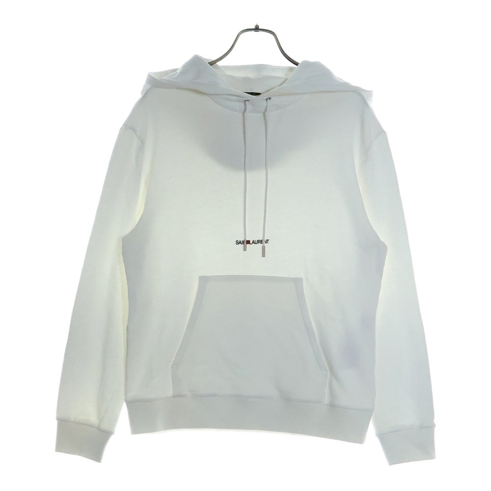 SAINT LAURENT PARIS(サンローランパリ) フロントロゴ スウェットプルオーバーパーカー ホワイト 464581YB2PG
