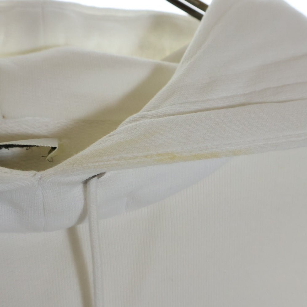 SAINT LAURENT PARIS(サンローランパリ) フロントロゴ スウェットプルオーバーパーカー ホワイト 464581YB2PG