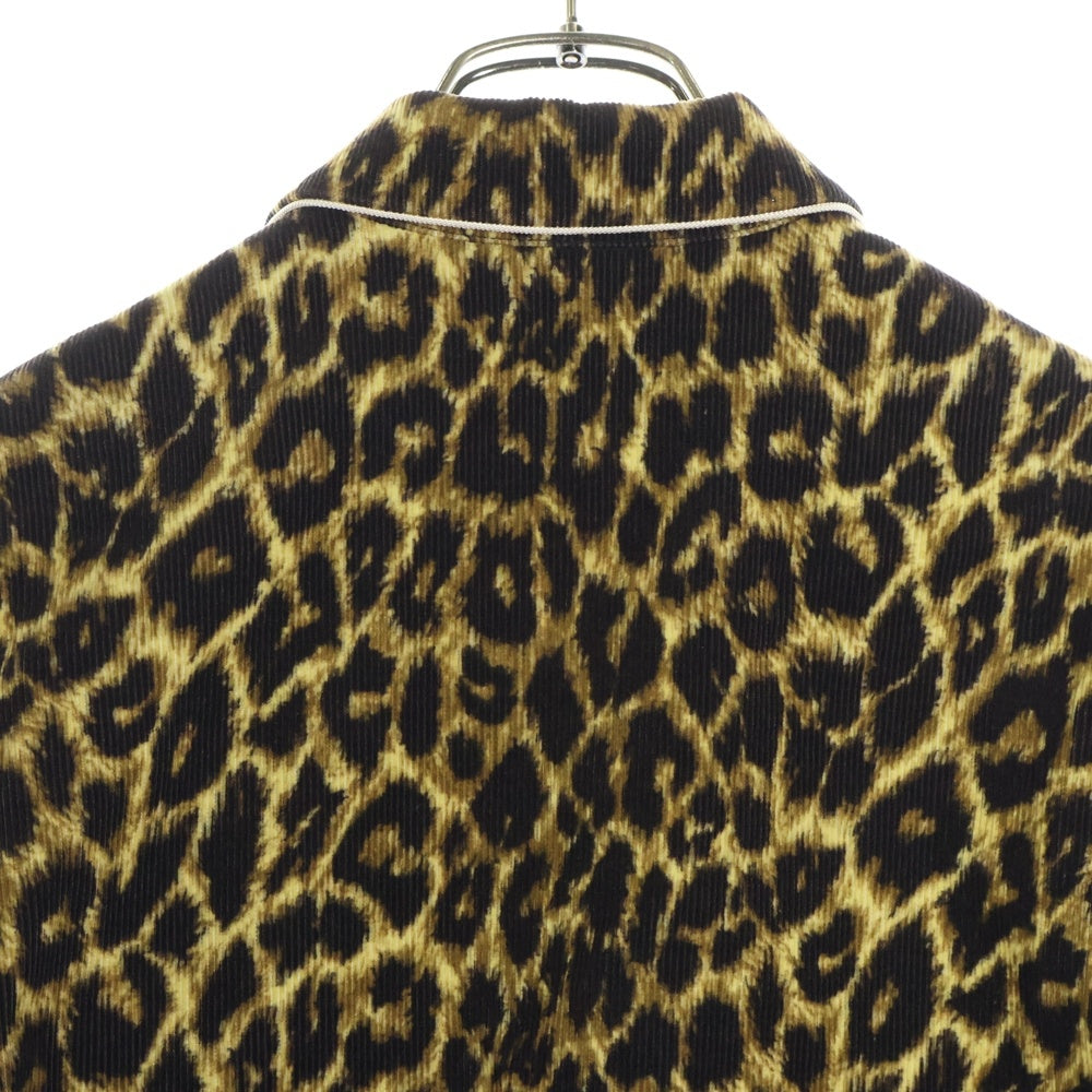 SAINT LAURENT PARIS(サンローランパリ) 20SS レオパード調 コーデュロイ テディ ブルゾン ジャケット ブラウン 2V191223D