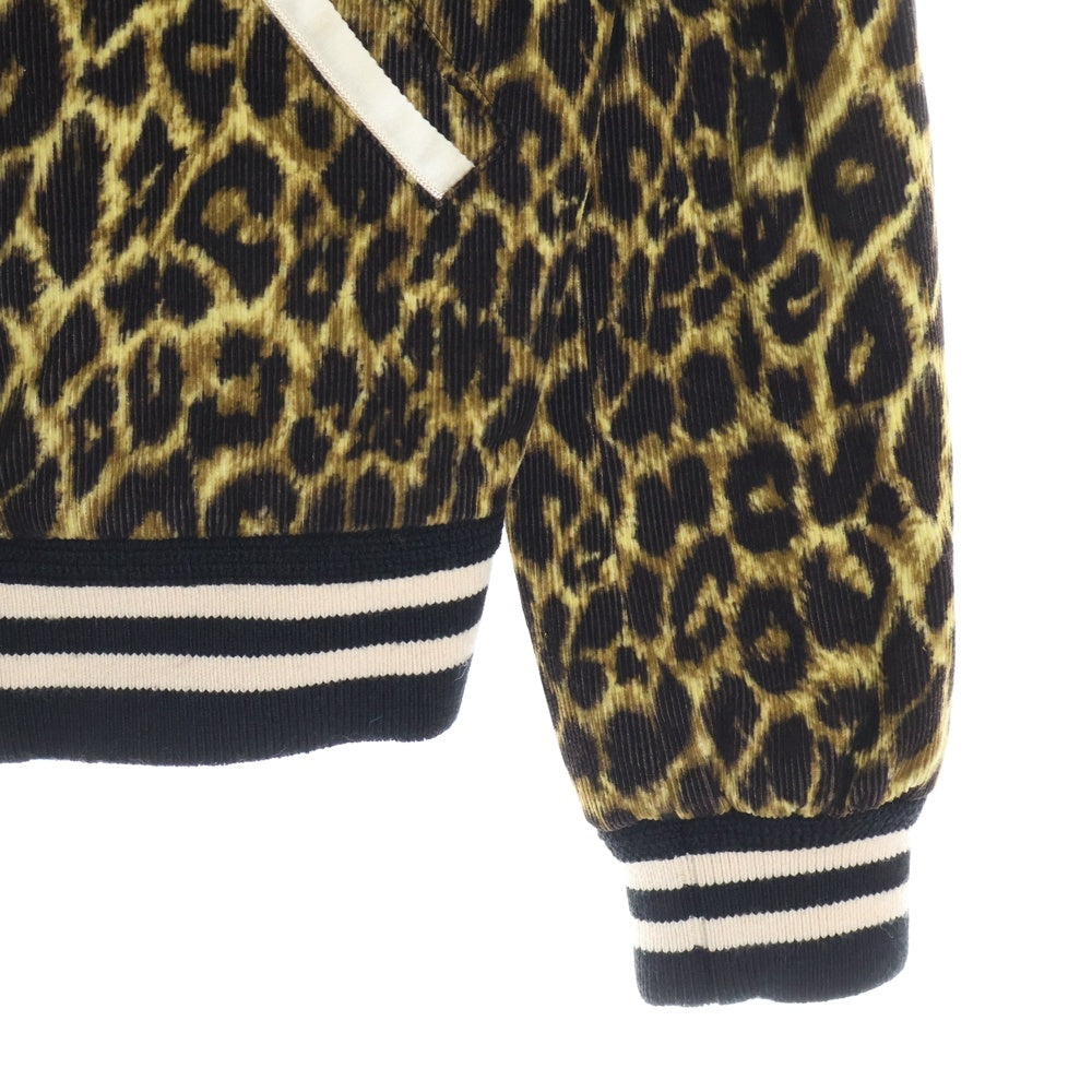 SAINT LAURENT PARIS(サンローランパリ) 20SS レオパード調 コーデュロイ テディ ブルゾン ジャケット ブラウン 2V191223D