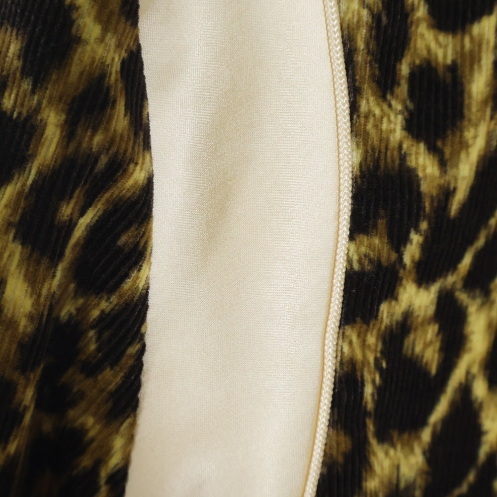 SAINT LAURENT PARIS(サンローランパリ) 20SS レオパード調 コーデュロイ テディ ブルゾン ジャケット ブラウン 2V191223D