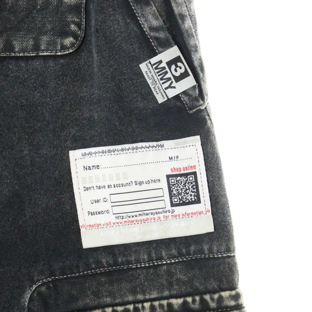 MAISON MIHARAYASUHIRO(メゾンミハラヤスヒロ) 25SS REPAIR CARGO TROUSERS リペアカーゴトラウザー カーゴパンツ ブラック A14PT053-0