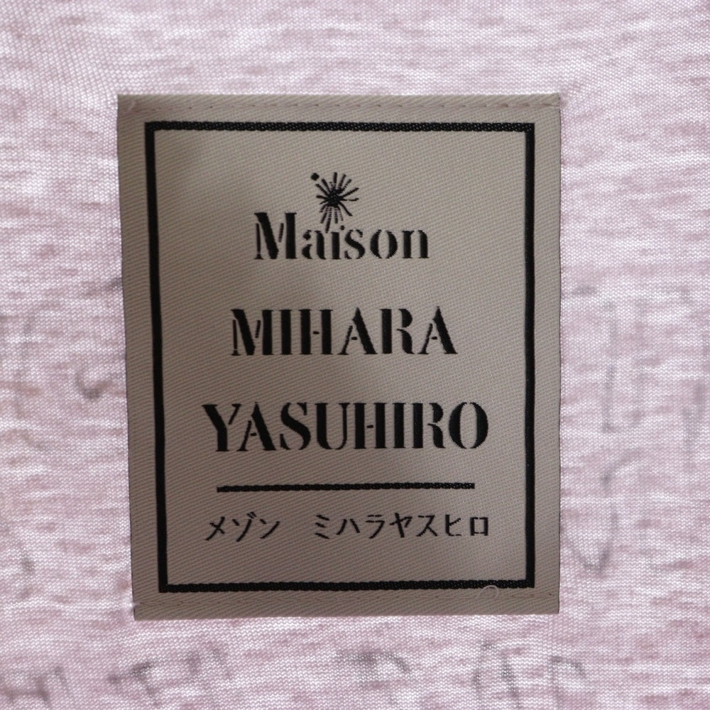 MAISON MIHARAYASUHIRO(メゾンミハラヤスヒロ) Cat Print Bleached T-shirt キャットプリント ブリーチド 半袖Tシャツ パープル B14TS591 レディース