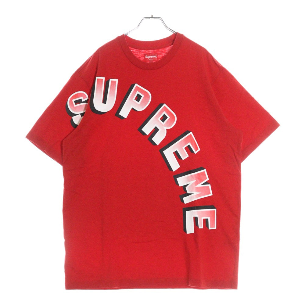 SUPREME(シュプリーム) 18SS Gradient Arc Top アーチロゴプリントクルーネック半袖Tシャツ レッド