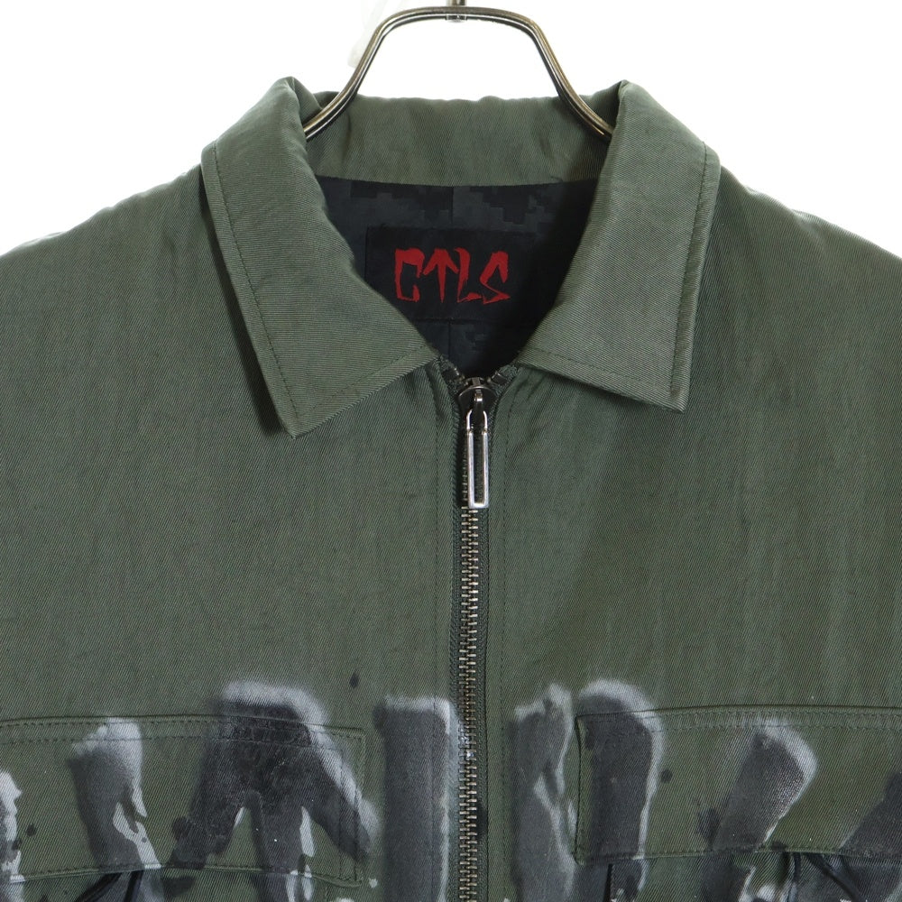 cvtvlist(カタリスト) PAINTER NYLON JACKET カスタムペイントナイロンジャケット カーキ 2201090102