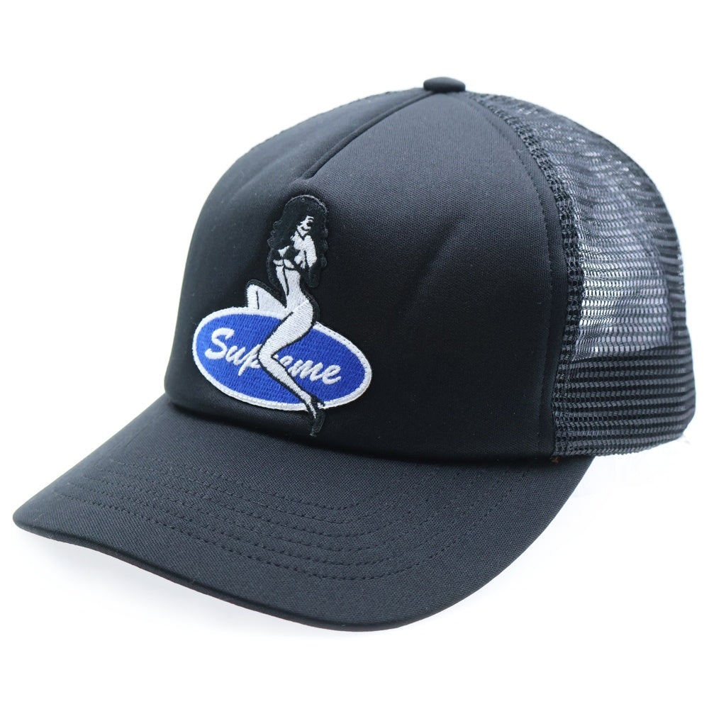 SUPREME(シュプリーム) 23AW Pin Up Mesh Back 5-Panel ピンナップ メッシュキャップ 帽子 ブラック