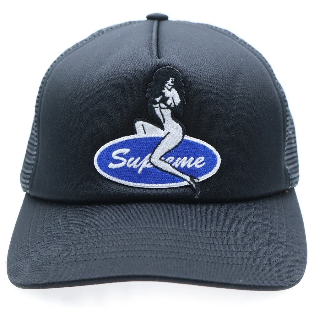 SUPREME(シュプリーム) 23AW Pin Up Mesh Back 5-Panel ピンナップ メッシュキャップ 帽子 ブラック