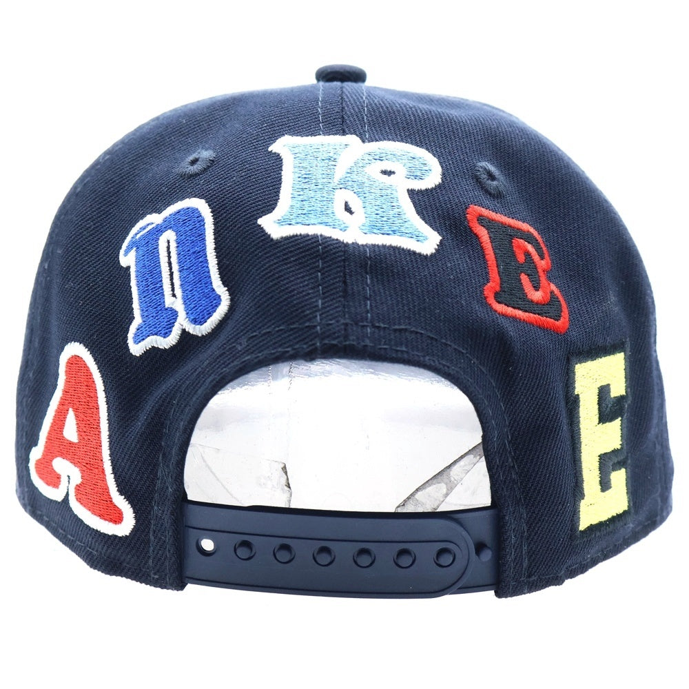 SAINT MICHAEL(セントマイケル) 25SS ×NEW ERA ×MLB YANKEES SNAPBACK ヤンキース スナップバック ワッペンロゴ キャップ 帽子 ブラック 14532343