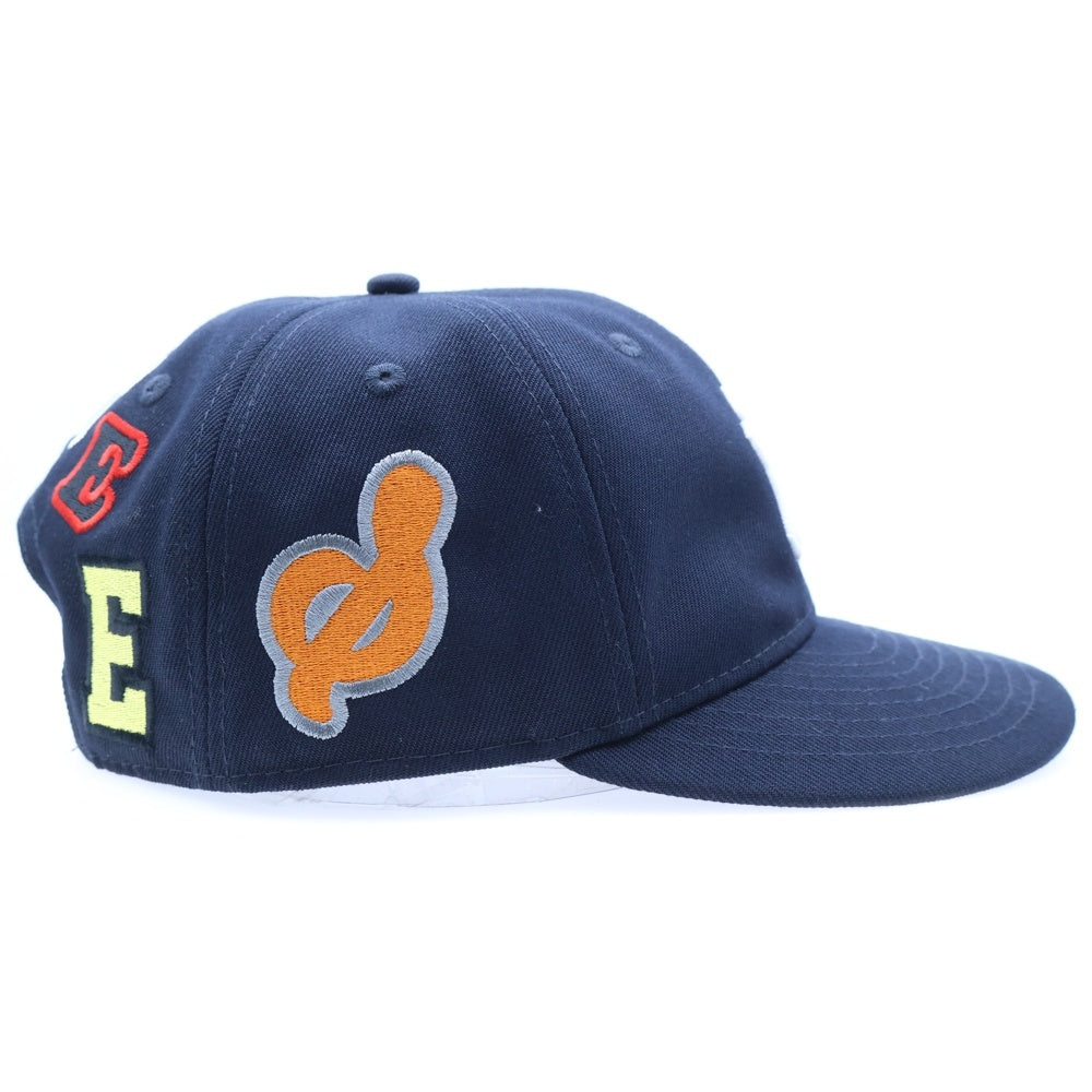 SAINT MICHAEL(セントマイケル) 25SS ×NEW ERA ×MLB YANKEES SNAPBACK ヤンキース スナップバック ワッペンロゴ キャップ 帽子 ブラック 14532343