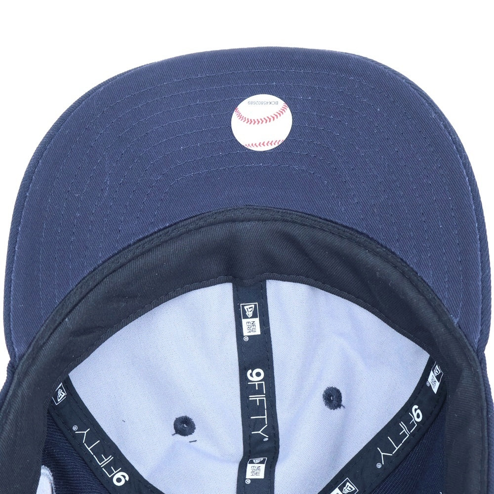 SAINT MICHAEL(セントマイケル) 25SS ×NEW ERA ×MLB YANKEES SNAPBACK ヤンキース スナップバック ワッペンロゴ キャップ 帽子 ブラック 14532343