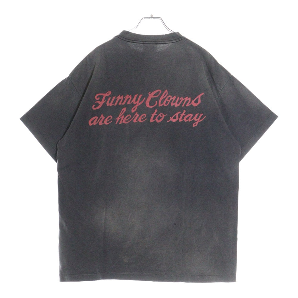 SAINT MICHAEL(セントマイケル) 24SS MAGICAL SAINT マジカルセント ダメージ加工半袖Tシャツ グレー SM-YS8-0000-006