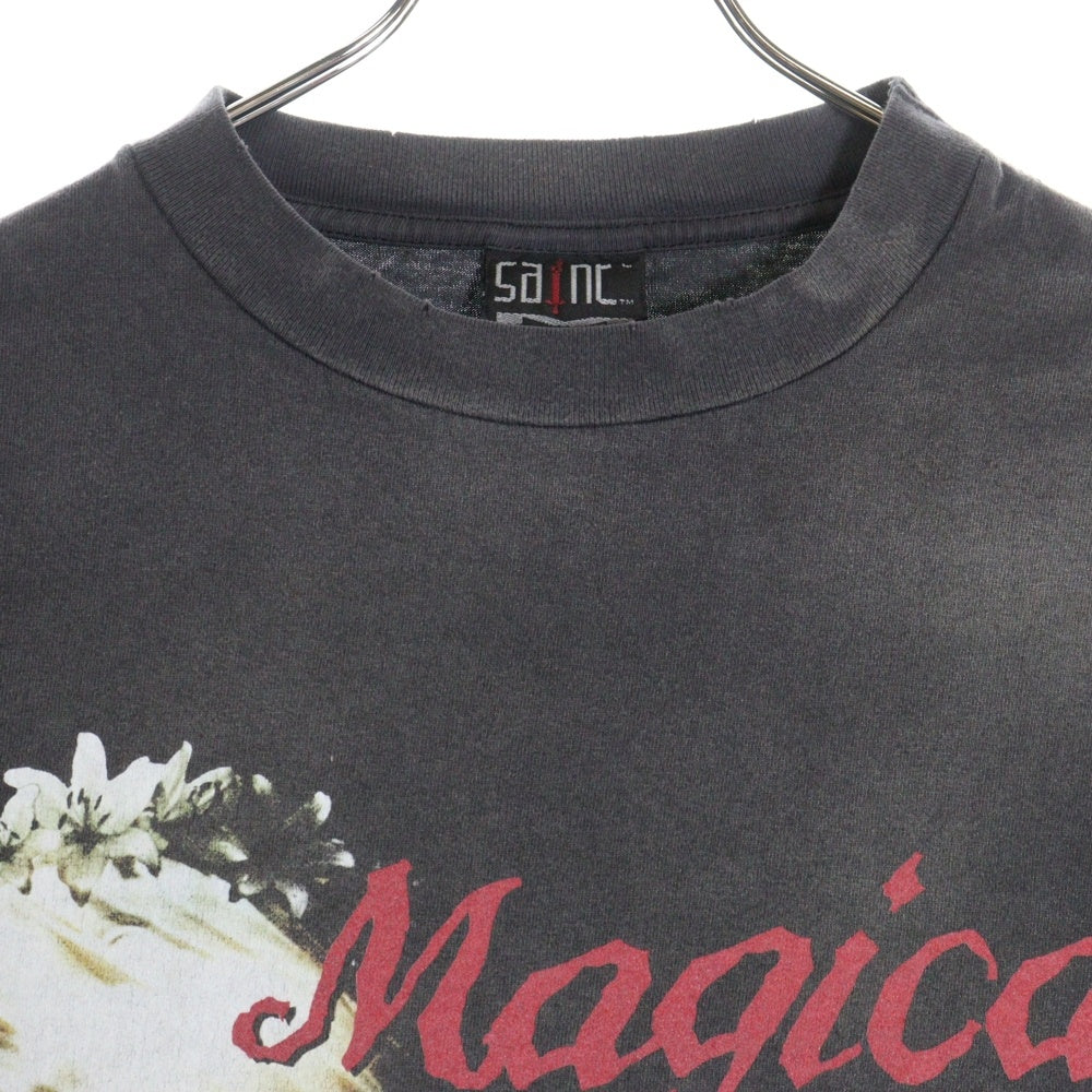SAINT MICHAEL(セントマイケル) 24SS MAGICAL SAINT マジカルセント ダメージ加工半袖Tシャツ グレー SM-YS8-0000-006