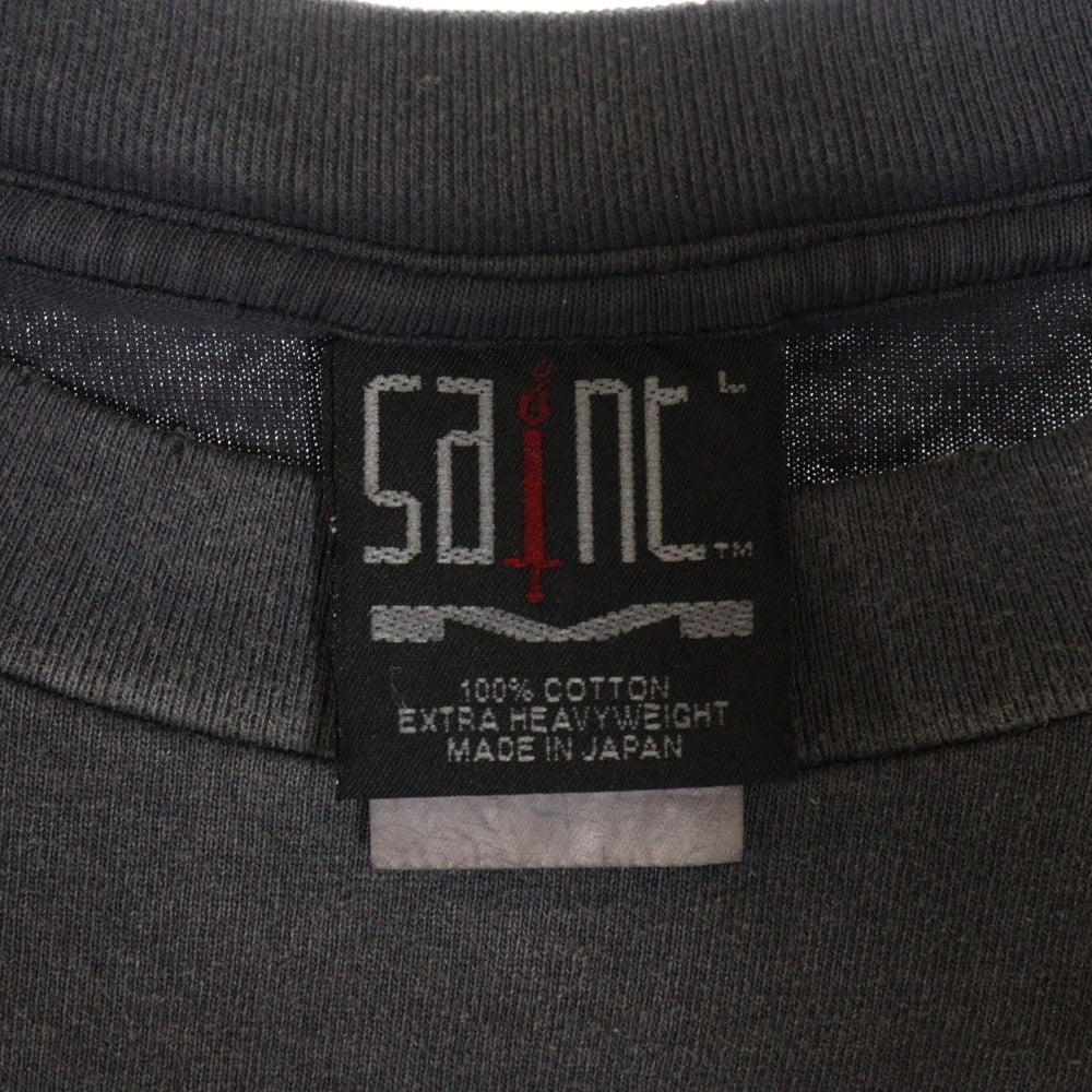 SAINT MICHAEL(セントマイケル) 24SS MAGICAL SAINT マジカルセント ダメージ加工半袖Tシャツ グレー SM-YS8-0000-006