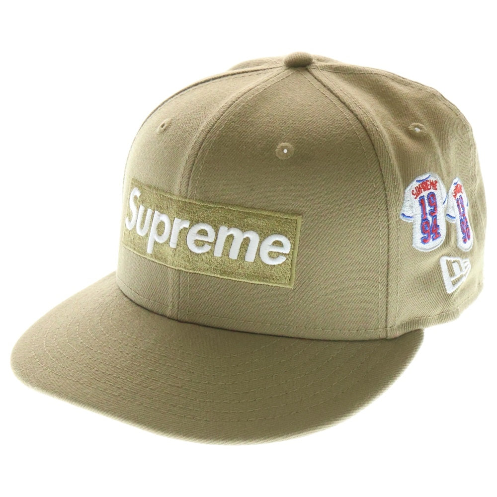 SUPREME(シュプリーム) 24AW Jerseys Box Logo New Era Cap ジャージーズボックスロゴニューエラキャップ 帽子 ベージュ