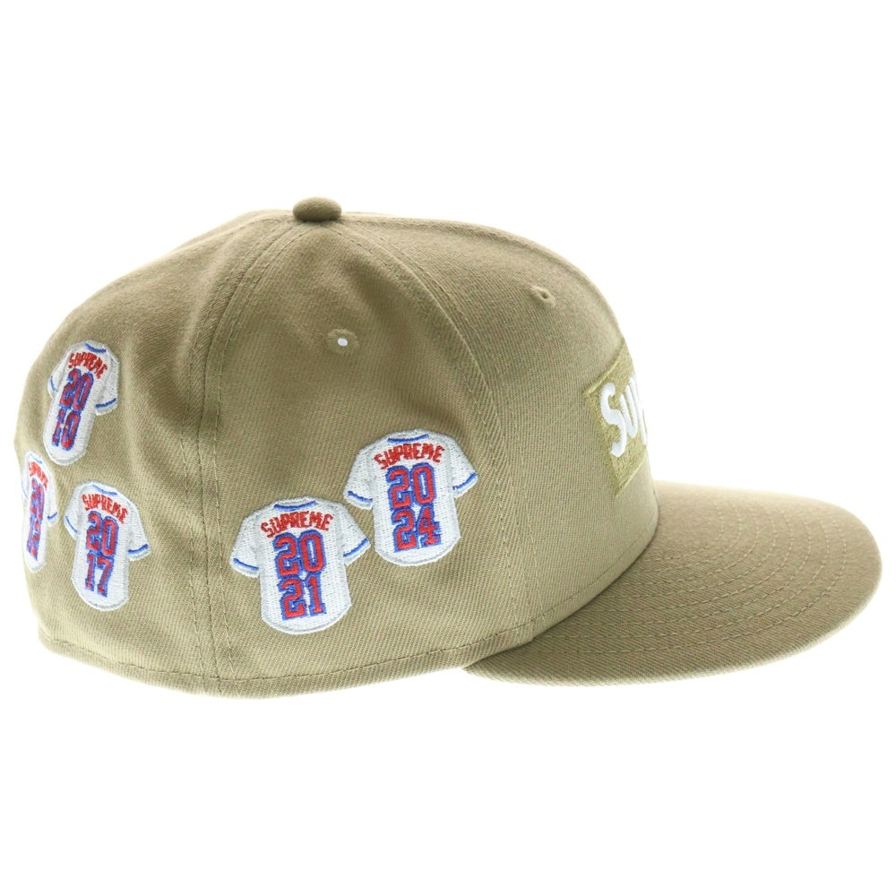 SUPREME(シュプリーム) 24AW Jerseys Box Logo New Era Cap ジャージーズボックスロゴニューエラキャップ 帽子 ベージュ
