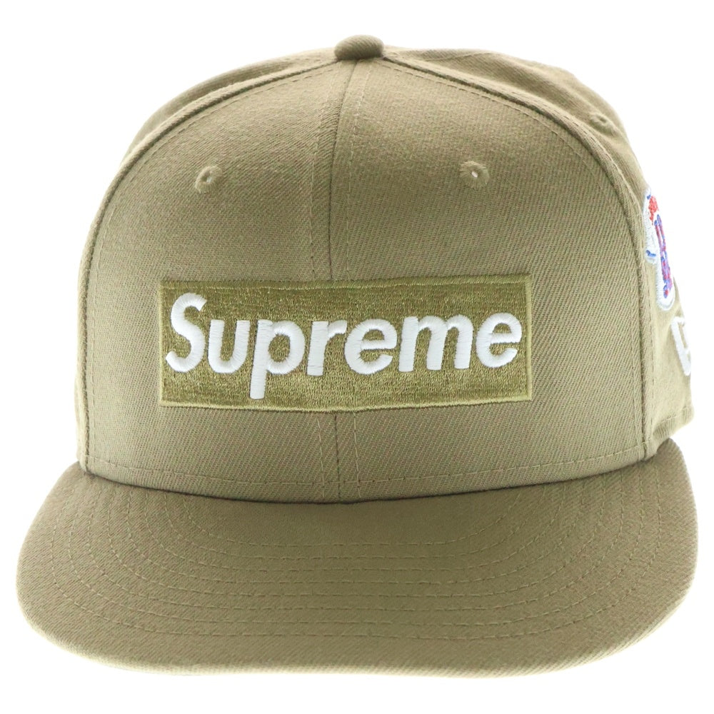 SUPREME(シュプリーム) 24AW Jerseys Box Logo New Era Cap ジャージーズボックスロゴニューエラキャップ 帽子 ベージュ