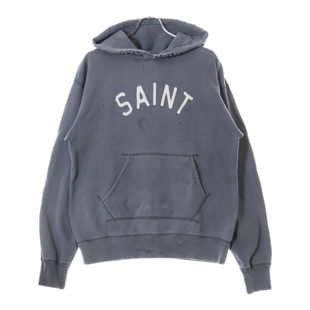 SAINT MICHAEL(セントマイケル) 21SS ヴィンテージ加工 アーチロゴ スウェット パーカー SM-S21-0000-019