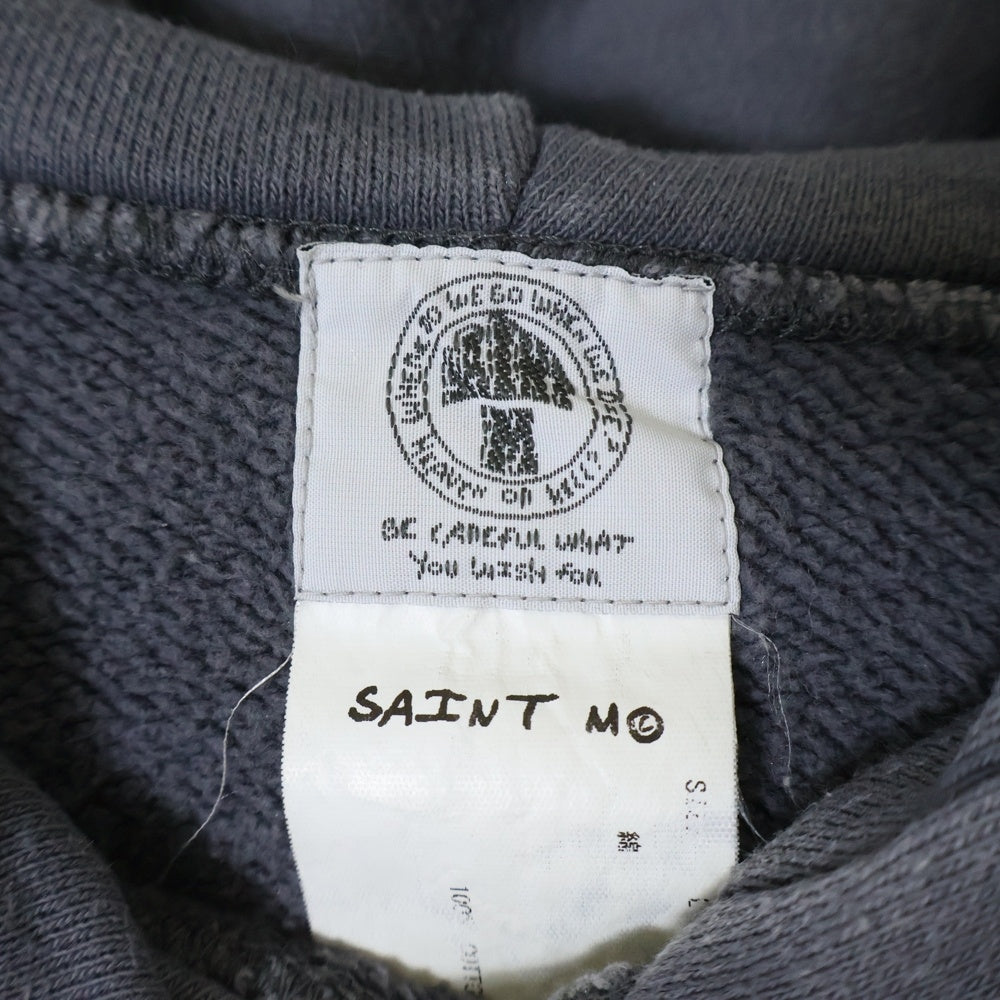 SAINT MICHAEL(セントマイケル) 21SS ヴィンテージ加工 アーチロゴ スウェット パーカー SM-S21-0000-019