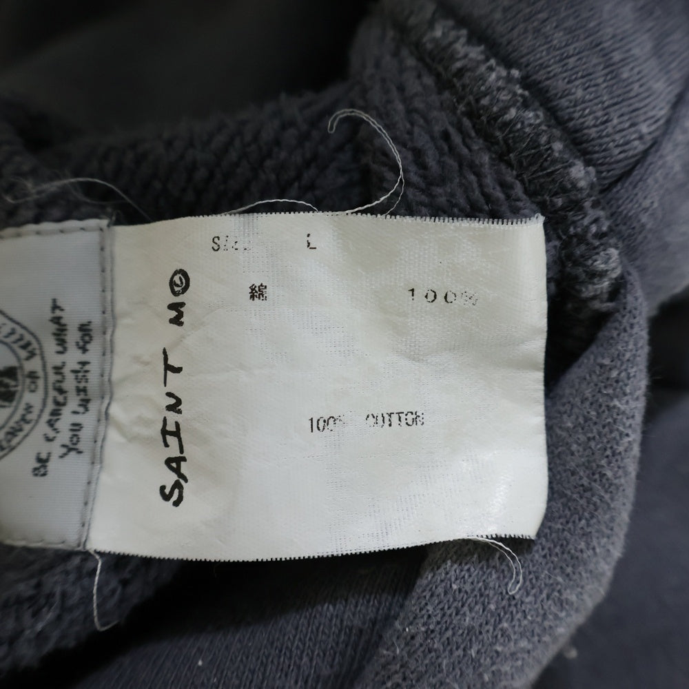 SAINT MICHAEL(セントマイケル) 21SS ヴィンテージ加工 アーチロゴ スウェット パーカー SM-S21-0000-019