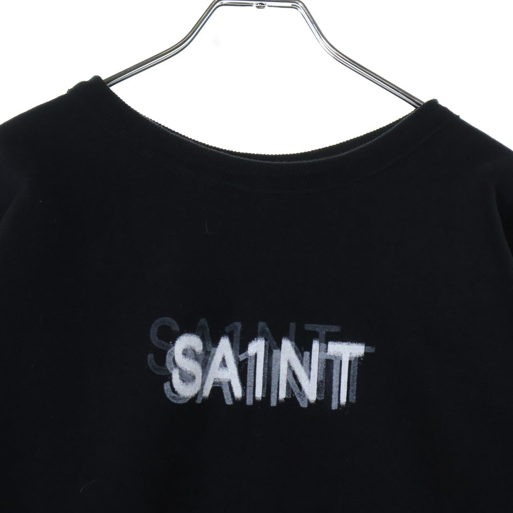 SAINT MICHAEL(セントマイケル) CREW NECK SWEAT 7 DEADLY クルーネック スウェット トレーナー ブラック SM-HR8-0000-044