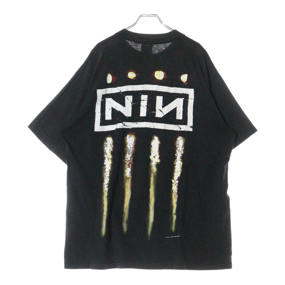 VINTAGE(ヴィンテージ) NINE INCH NAILS THE DOWNWARD SPIRAL ナインインチネイルズ ダウンワードスパイラル 半袖Tシャツ バンT ブラック