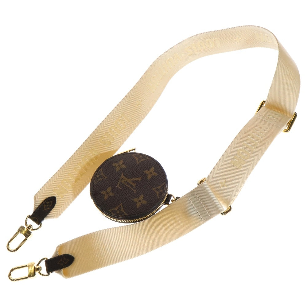 LOUIS VUITTON(ルイヴィトン) オンザゴーPM ショルダーストラップ レザーコインケース ブラウン×ホワイト