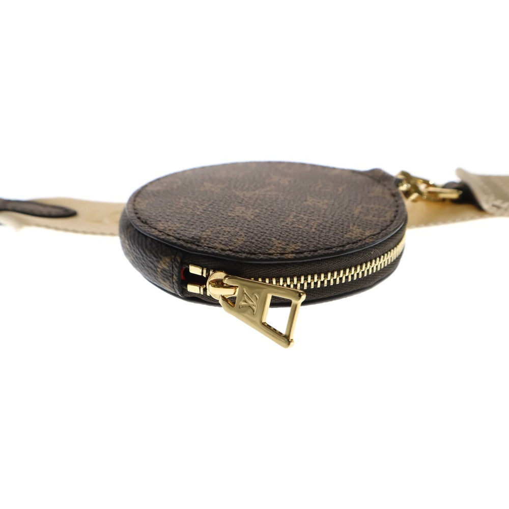 LOUIS VUITTON(ルイヴィトン) オンザゴーPM ショルダーストラップ レザーコインケース ブラウン×ホワイト
