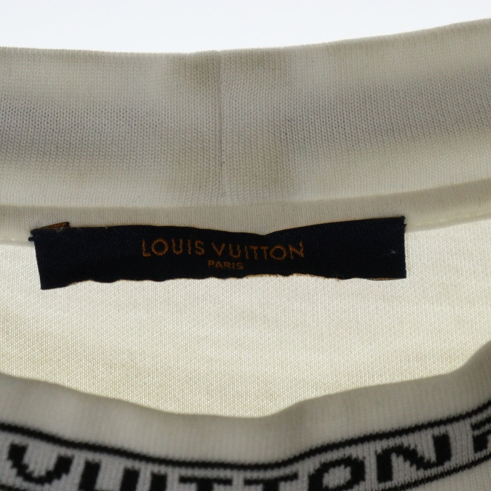 LOUIS VUITTON(ルイヴィトン) 19SS ネックロゴ ロングスリーブ 長袖Tシャツ カットソー ホワイト RM191M HUC HGY02W
