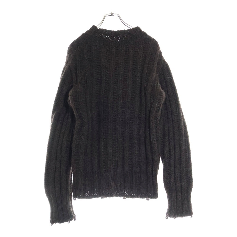 DOLCE & GABBANA(ドルチェアンドガッバーナ) ブロークン ケーブルニットセーター ブラウン G6007K/F66C6