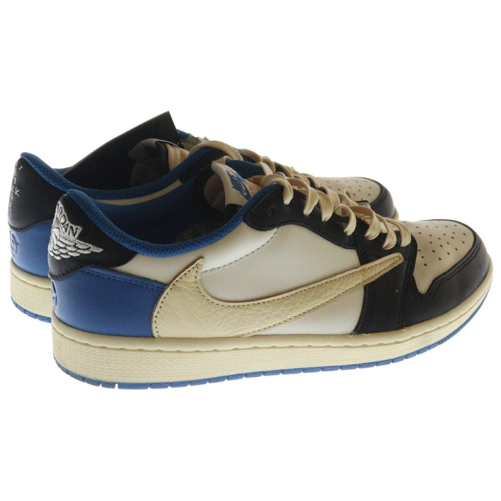 NIKE(ナイキ) ×TRAVIS SCOTT FRAGMENT DESIGN AIR JORDAN 1 LOW OG SP DM7866-140 トラヴィススコット フラグメント エアジョーダン1 ローカットスニーカーブルー US8/26cm