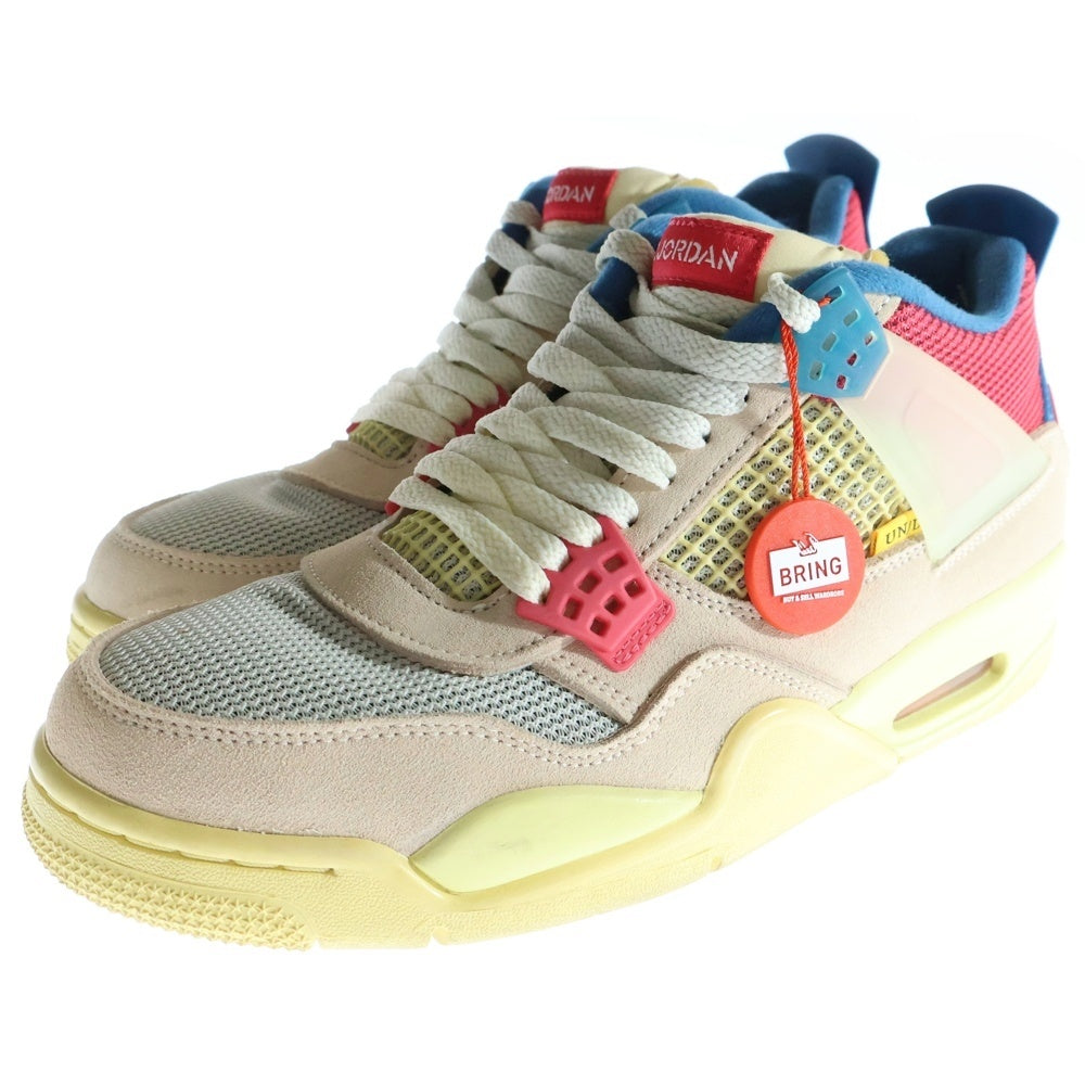 NIKE(ナイキ) ×UNION AIR JORDAN 4 GUAVA ICE ユニオン エアジョーダン4 グァバアイス ハイカットスニーカー マルチ US8/26cm DC9533-800