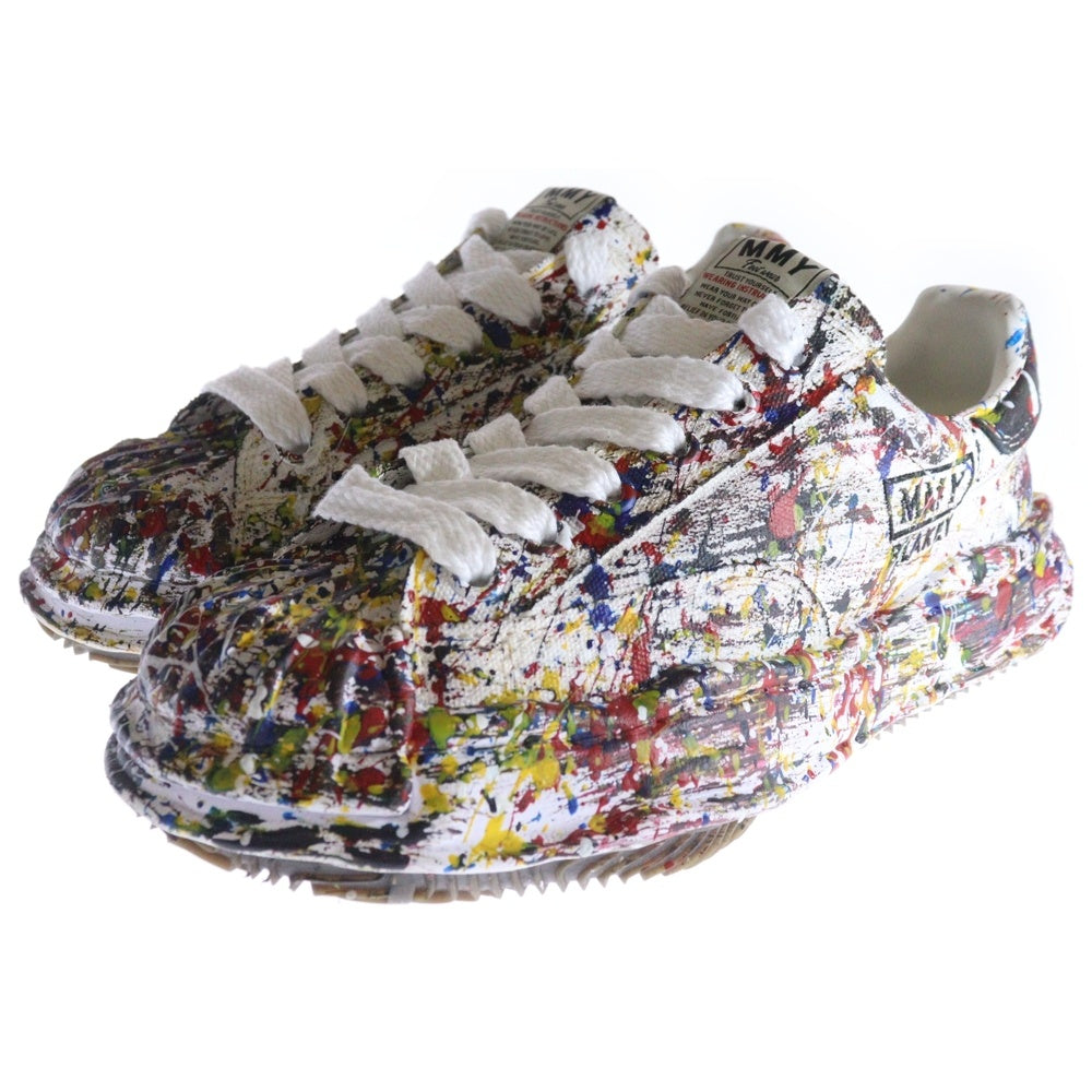 MAISON MIHARAYASUHIRO(メゾンミハラヤスヒロ) 25SS BLAKEY OG Sputtering Canvas Low-top Sneaker A14FW738 ブレイキー ペイント加工 ローカットスニーカー マルチカラー