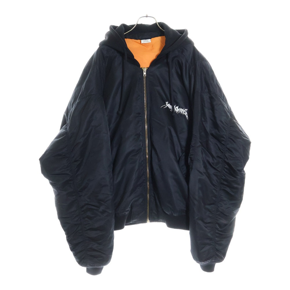 VETEMENTS(ヴェトモン) 16AW Total Fucking Darkness Bomber jacket トータルファッキンダークネス ボンバージャケット ブラック MH17JA12