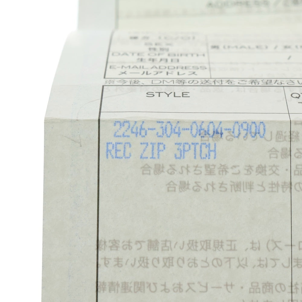 CHROME HEARTS(クロムハーツ) REC F ZIP 3セメタリー クロスパッチ ラウンドファスナーウォレット 長財布 ブラック BCA368