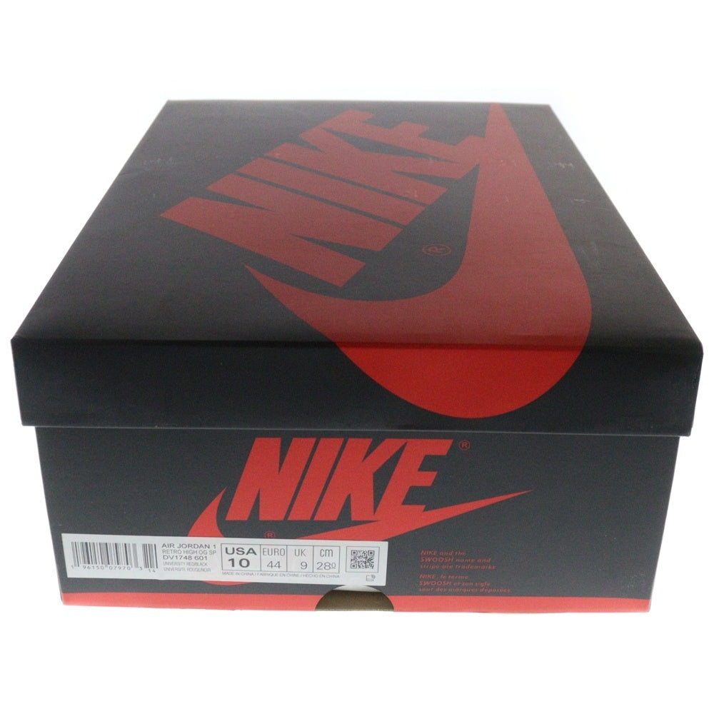 NIKE(ナイキ) AIR JORDAN 1 RETRO HIGH OG エアジョーダン1 レトロハイ オリジンストーリー ハイカットスニーカー レッド/ホワイト US10/28cm DV1748-601