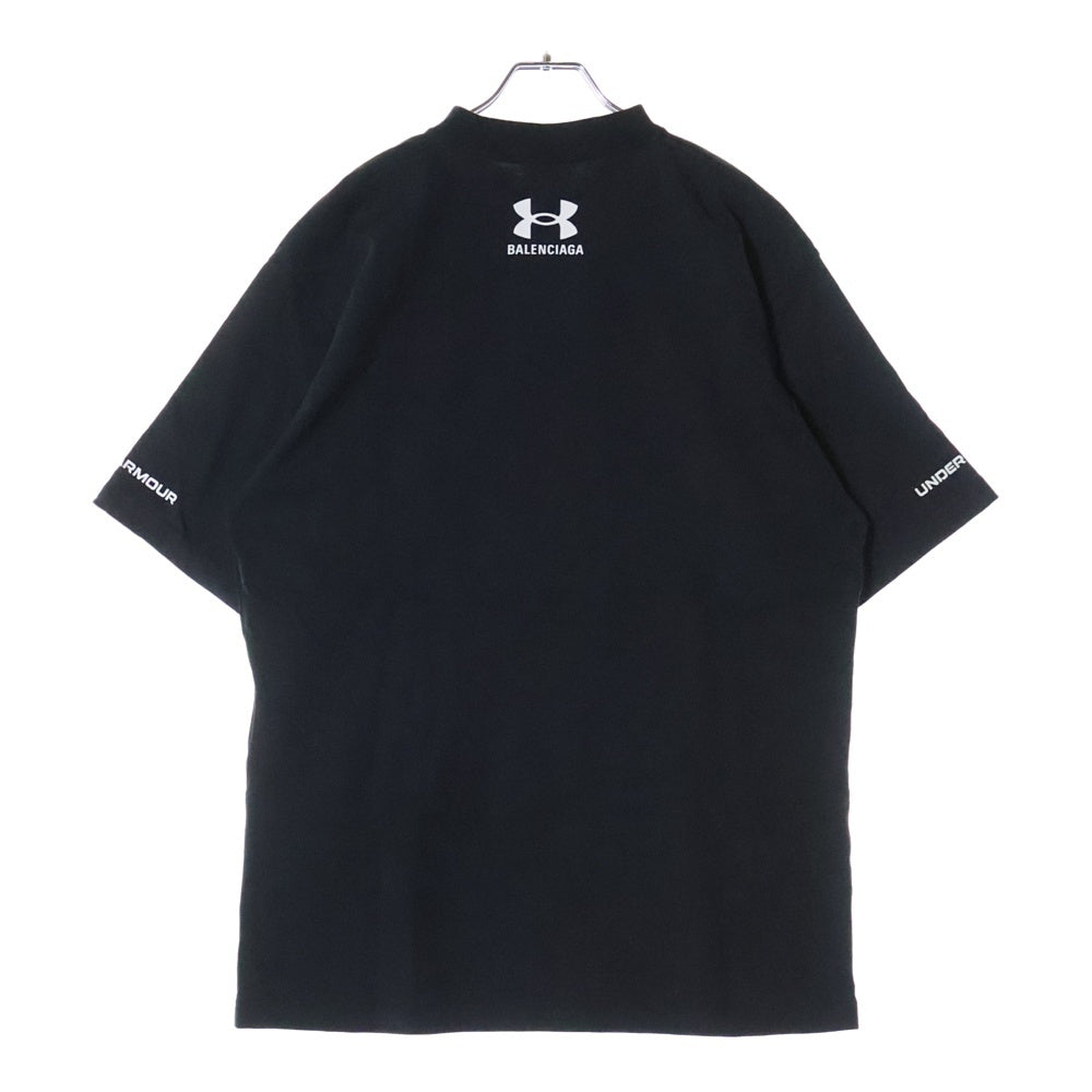 BALENCIAGA(バレンシアガ) ×UNDER ARMOUR アンダーアーマー プリント半袖Tシャツ カットソー ブラック 764235 TSVL1