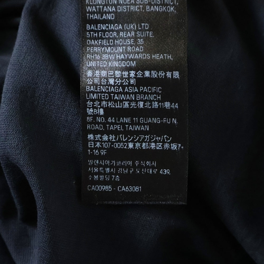 BALENCIAGA(バレンシアガ) ×UNDER ARMOUR アンダーアーマー プリント半袖Tシャツ カットソー ブラック 764235 TSVL1