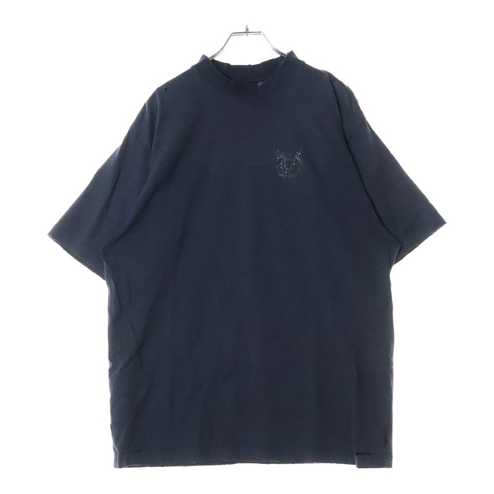 BALENCIAGA(バレンシアガ) Medium Fit T Shirtダメージ加工 半袖Tシャツ ブラック 764235 TSVD5