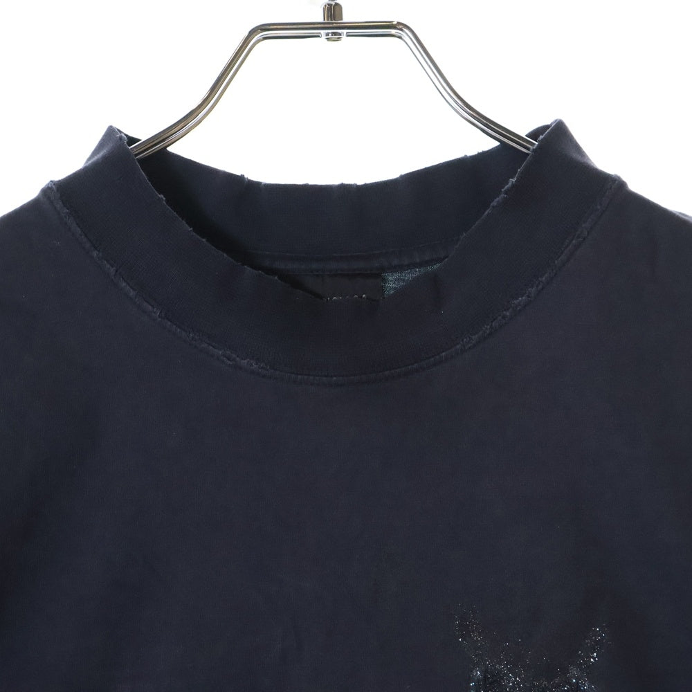 BALENCIAGA(バレンシアガ) Medium Fit T Shirtダメージ加工 半袖Tシャツ ブラック 764235 TSVD5