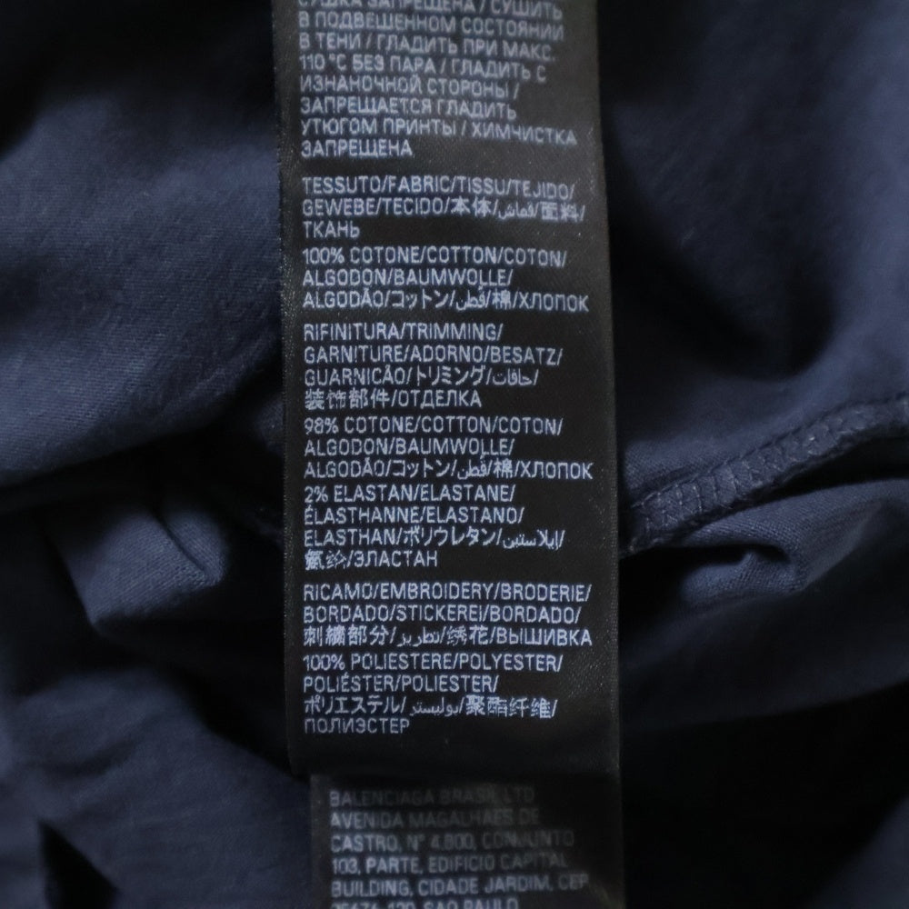 BALENCIAGA(バレンシアガ) Medium Fit T Shirtダメージ加工 半袖Tシャツ ブラック 764235 TSVD5