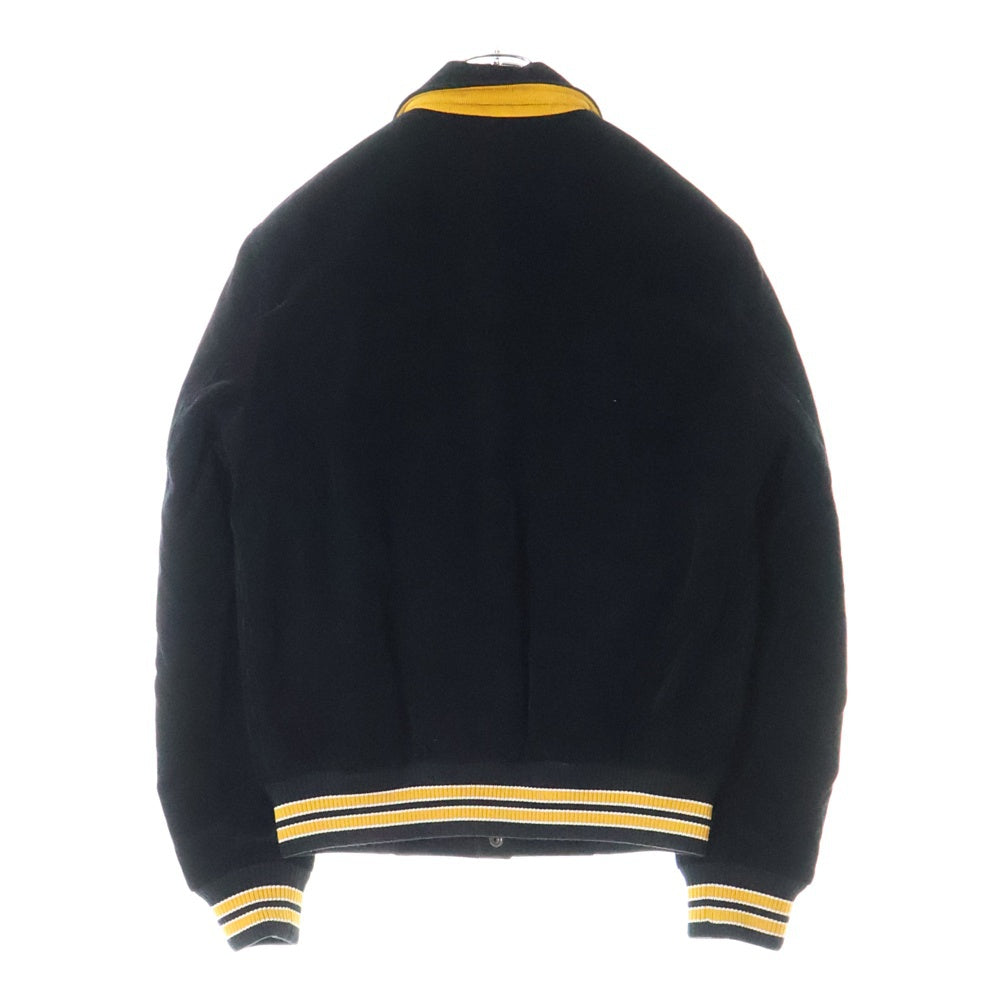 SAINT LAURENT PARIS(サンローランパリ) 17AW TEDDY JACKET テディジャケット コーデュロイスタジアムジャンパー ブラック 485686 Y006R